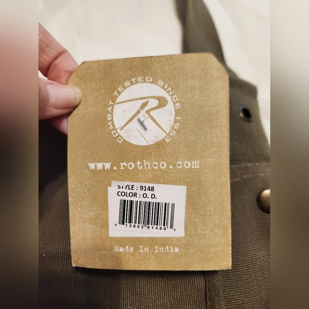 Rothco Olive Green Classic Canvas Messenger Bag NWT